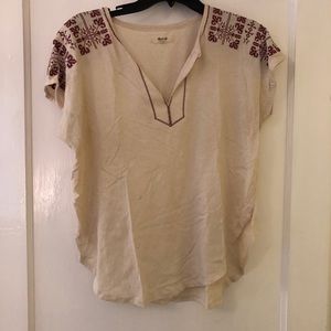 Madewell short sleeve shirt size M